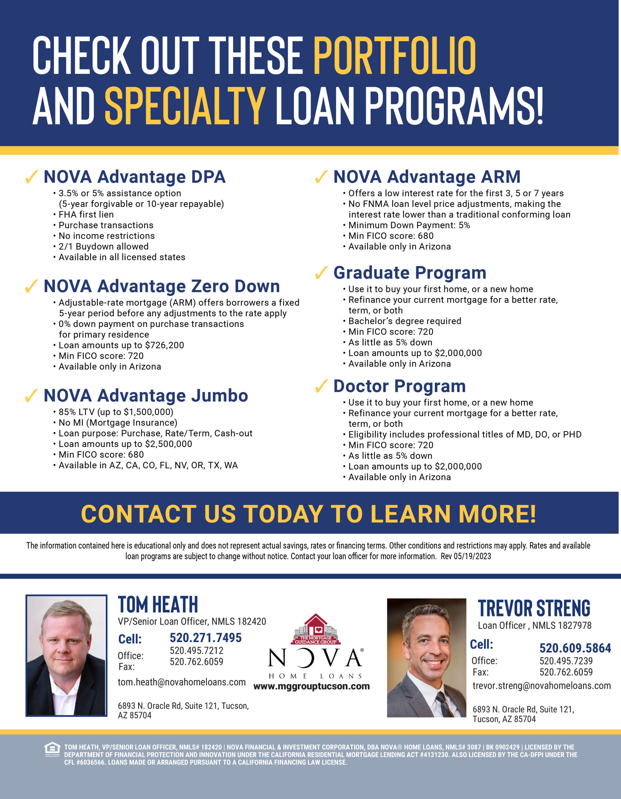 NOVA Specialty Loan Programs